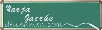 Marja Gaerke Visitenkarte